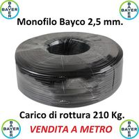 Monofilo 1 Metro Bayco 2,5 Mm Tirante Antenne Tralicci Bayer Indistruttibile