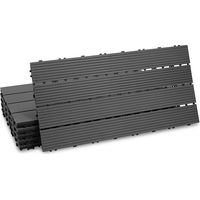 Jiubiaz 42pcs Dalle de terrasse, Revêtement de sol extérieur, Terrasse composite, 30x60cm Balcon Jardin