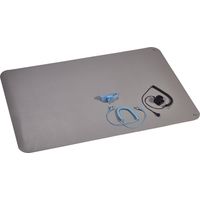 Ensemble avec tapis antistatique (ESD) Wolfgang Warmbier 1400.663.C gris-platine (L x l) 900 mm x 610 mm câble de terre