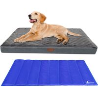 VOUNOT® Orthopädisches Hundebett mit Kühlmatte, Hundekissen Grosse Hunde 115x81cm