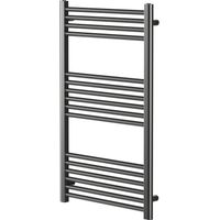 Pizarro Gunmetal Grey 1000mm x 600mm Straight Heated Towel Rail