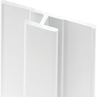 Profilé de jonction pour panneau mural de douche, DécoDesign, Schulte, Blanc, 210 cm