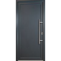 Porte d'ingresso PVC JM SIGNUM ESCLUSIVO, mod. 01, titanio a due lati, larghezza: 88cm, altezza: 200cm, senso di aperatura destra