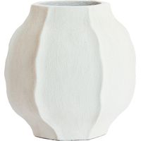 Light & Living Vase Saphira aus Stein in Matt Weiß - Ø35x35 cm
