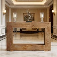 console d'entrée, table console en bois, table console de style campagnard