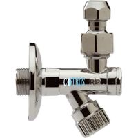 Rubinetto filtro smontabile ottone cromato con snodo e vitone per sottolavabo attacco 1/2x38x10 mm