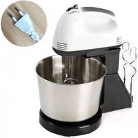 Batteur électrique sur socle 150 W à dissipation rapide de la chaleur, 2 en 1, avec bol pour glaçage, prise UE 220 V