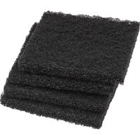 vhbw 4x Filtre à charbon actif compatible avec NABER Cox Base 360 S/400-2, Cox Base 360 K poubelle, compost - 9,5 x 9,5 x 1 cm