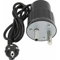 Moteur de broche pour barbecue, moteur électrique, ensemble de rôtisserie pour barbecue de camping en aluminium, charge nominale de 0 à 24 kg (prise UE)