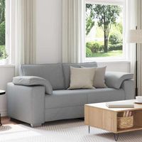 Canapé-Sofa Gris clair 180 x 80 x 82 cm tissu