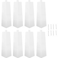 Coins de parement en aluminium avec clous métalliques, capuchons d'angle extérieurs pour maison Mobile, extérieur, 8 pièces