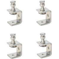 Set di 4 morsetti a C con ampia apertura delle ganasce, realizzati in acciaio inossidabile resistente per la lavorazione del legno