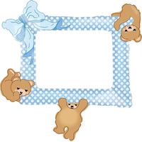 Cadre photo ballon en aluminium - Anniversaire - Baby shower