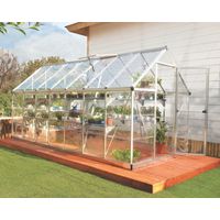 Canopia Harmony Trasparente Serra Da Giardino in Policarbonato 426X185X208 cm Argento