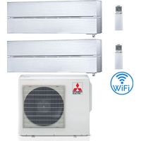 Climatiseur Mitsubishi Kirigamine Style Wifi R32 Double Split Inverter 9000 + 18000 BTU avec U.E. MXZ-3F54VF Classe A+++/A++