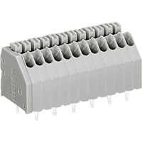 WAGO 250-407 Federkraftklemmblock 0.50 mm² Polzahl 7 Grau 1 St.