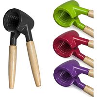 Casse-noix universel à ressort très résistant – Poignées en bois verni – Casse les coquilles sans écraser les fruits – Pour noix et noisettes – Durandal