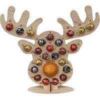 Calendrier de l'Avent en bois, présentoir à chocolats de Noël, décorations de Noël, cadeaux de fête