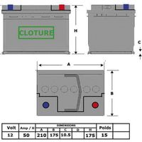 Batterie Clôture Doro N66 Alimentation Robuste 12v Pour Clôtures électriques - Doro