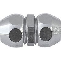 Raccordo diritto doppio con dadi conici cromato 3/8 x 3/8 diam. 10