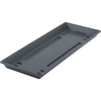 Soucoupe Jardinière Anthracite 50 cm - Protection Balcon & Terrasse