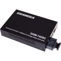 Gigamedia GGM742SC20 Medienkonverter 10/100TX vs 100LX Singlemode SC (20 km)