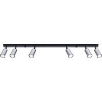 Ceiling lamp WINX 6L black/chrome