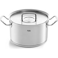 Fissler 084-138-24-000-0 Original-Profi Collection Pentola per arrosti 4.6 L Acciaio inox 18-10 con coperchio in metallo adatta per induzione colore Acciaio inox