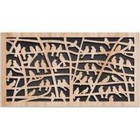 BIRDS - decorazione mural testiera letto - Dimension : 75x40 cm