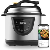 Cuiseur programmable Noir Newlux 6L, 1000W, Programmable 24h, Système de Duopression