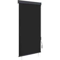 Vidaxl – Store roulant d'extérieur 100 x 250 cm – Tissu polyester respirant – Mécanisme à manivelle – Blocage des UV et de la chaleur