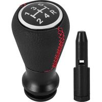 Pommeau Levier Vitesse Cuir Rouge Compatible Peugeot Citroen 106 107 205 206 C2 C3 C4