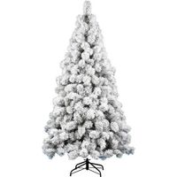 Amicasa Saint Moritz Arbre de Noël 180cm Diamètre enneigé 93cm 312 Branches