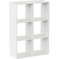 6-stöckiges SpaceQub-Regal 67,5 x 32 x 100,5 cm 7house