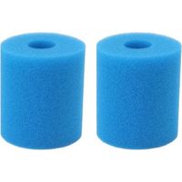 Cylindrical sponge filter, sponge pre-filter, for swimming pools, 9 x 9 x 10 cm, 2 pieces