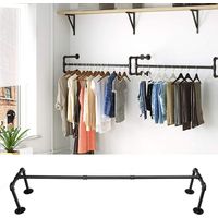 Porte - manteau industriel en métal à quatre têtes, porte - manteau industriel mural, rail suspendu, peut porter 30kg
