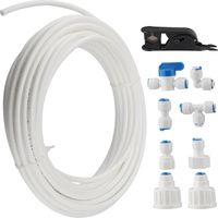 Kit Raccordement Eau 15m Tuyau 6,35mm Accessoires Osmose Inverse Réfrigérateur Aquarium