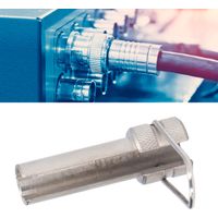 Outil d'extraction pour connecteurs F câble TV, en alliage d'aluminium, compatible câbles 75‑5 et outils réseau numérique.