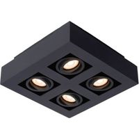 Lucide - Faretto da soffitto, in alluminio, 20 W, colore: Nero