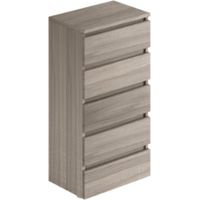 Cassettiera 5 cassetti 47x40x127h MONTATA colore olmo