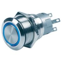 Interruttore bep-marine czone push button LED bicolore acciaio