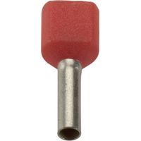 LAPP 61802010 Zwillings-Aderendhülse 1 mm² Teilisoliert Rot 500 St.