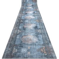 PASSATOIA gommata LOTUS ROSETTE 47050 grigio lavabile 60cm grey 60x900 cm
