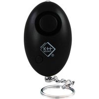 kh-security Alarme de poche noir avec LED 100103B