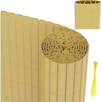 VINGO Canisse in PVC per giardino balcone terrazzo Recinzione frangivento per balcone Tende per balcone Bambù 160 x 1000cm