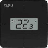 Tech Regolatore di temperatura R-X nero cablato