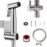WC-Bidet-Spray Edelstahl-Bidet-Toiletten-Sprühset, rostfreies tragbares Handbrause-Bidet-Sprühgerät, WC-Dusche-Bidet-WC-Intimhygiene