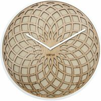 NeXtime 3149BE reloj de mesa o pared Reloj de cuarzo Círculo Beige, Blanco