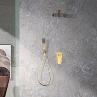 IMEX - columna ducha empotrada con grifo oro