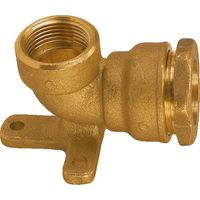 Coude applique laiton compression ACS Femelle 1/2" PE20